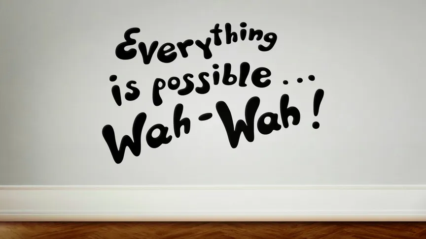 Everything is possible... white 5k desktop wallpaper