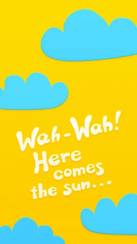 Here comes the sun... yellow mobile wallpaper